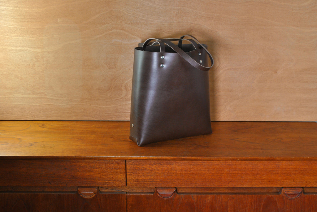 Leather Bear Tote Chestnut Everyday Carry
