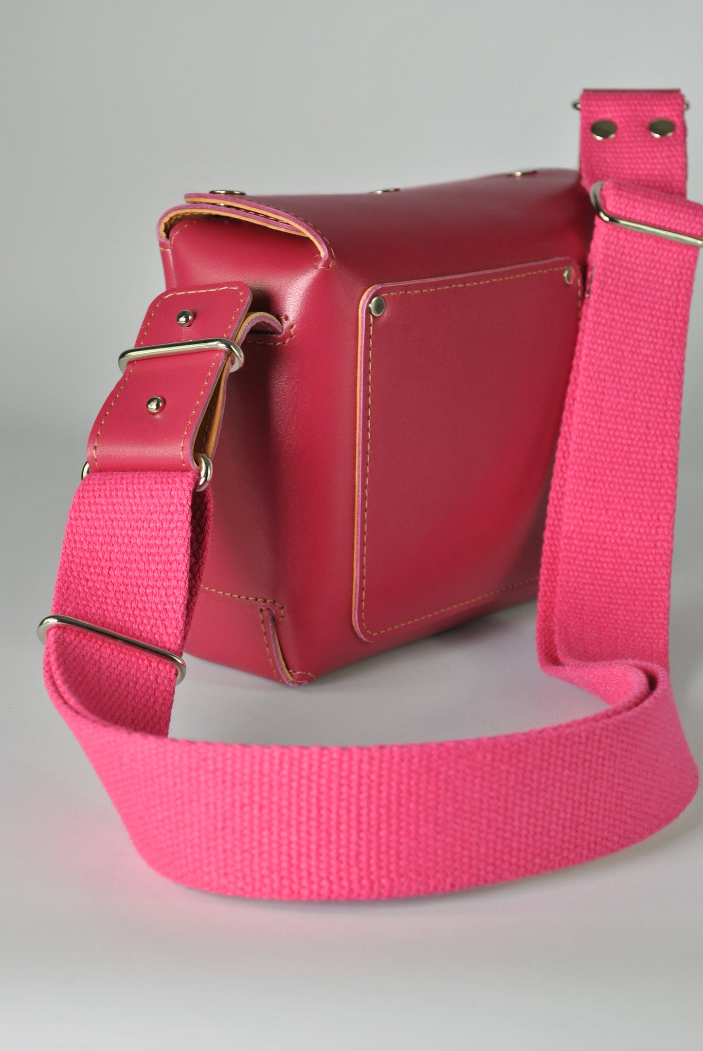 CLASSIC Deep Pink Leather Fox Bag