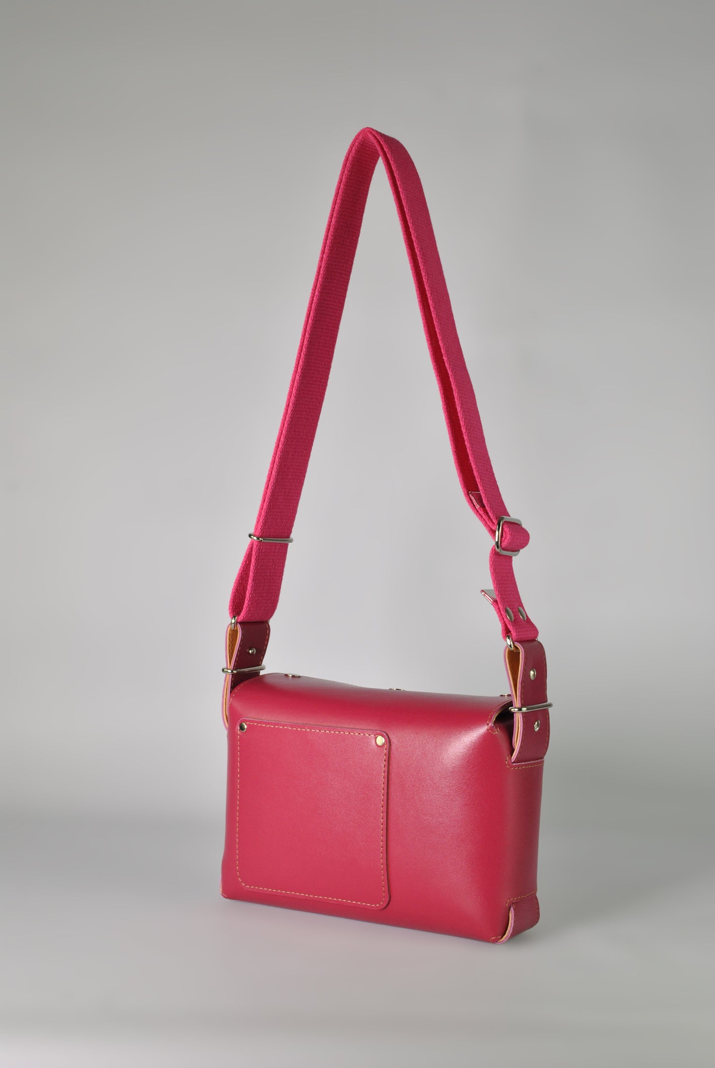 CLASSIC Deep Pink Leather Fox Bag