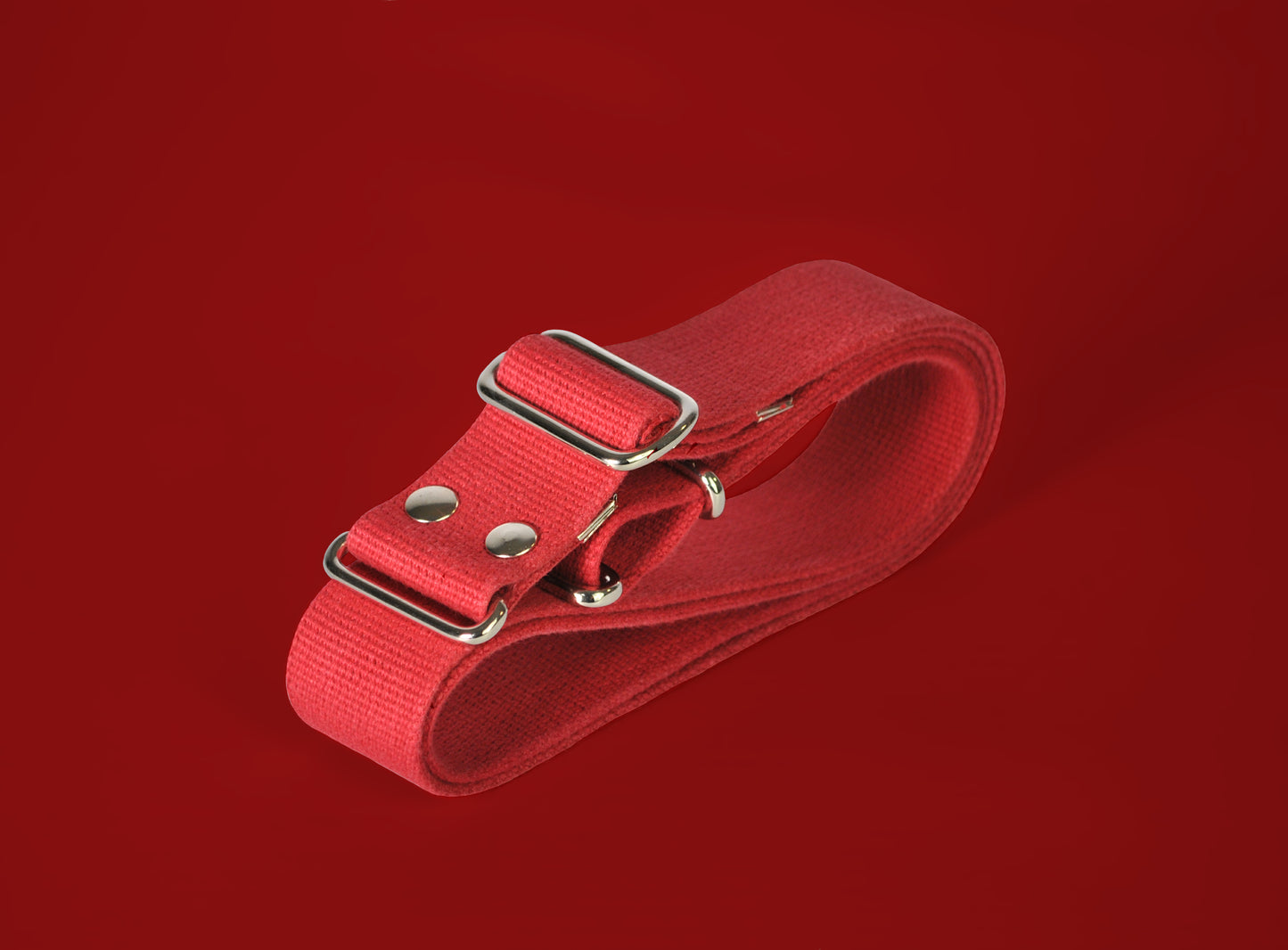 YOU CHOOSE Red Cotton Strap. Strap Only